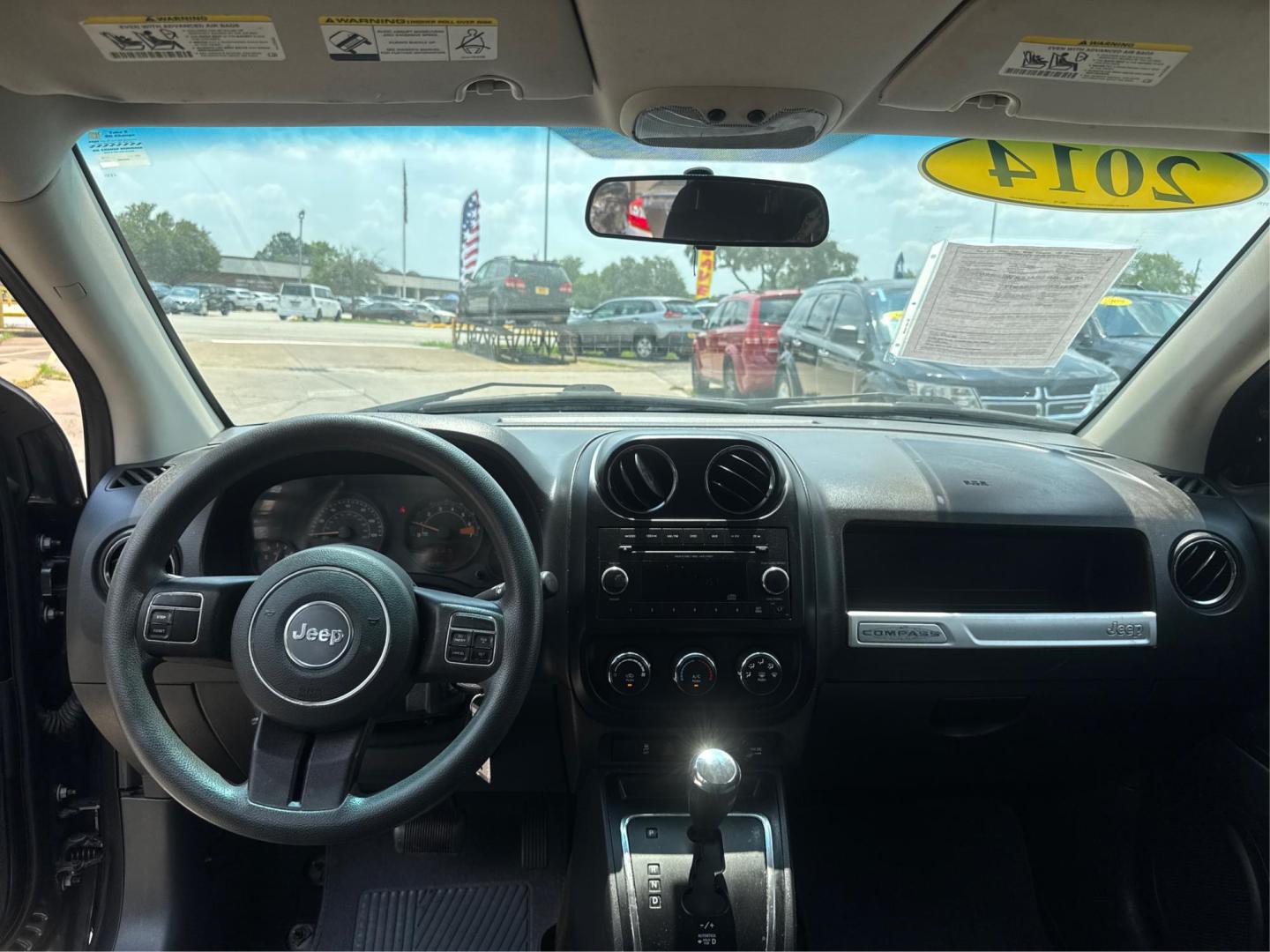 2014 Jeep Compass Sport 4WD (1C4NJDBBXED) with an 2.4L L4 DOHC 16V engine, located at 16710 Clay Rd., Houston, TX, 77084, (281) 859-7900, 0.000000, 0.000000 - Photo#10